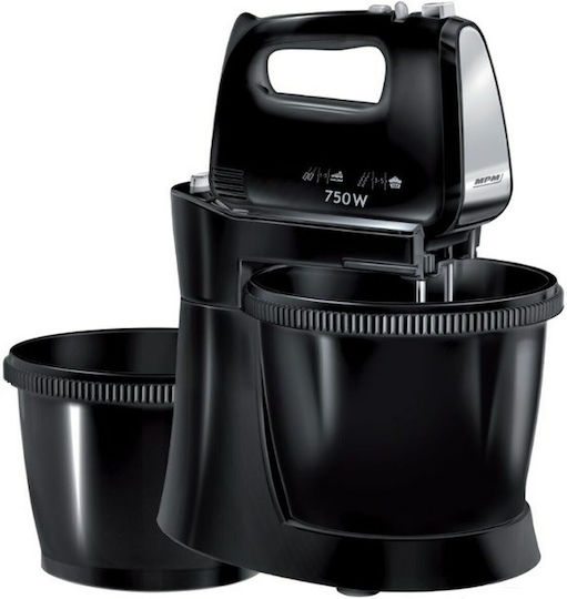 MPM Mmr-22z/c Μίξερ με Πλαστικό Κάδο 3lt Μαύρο 750W