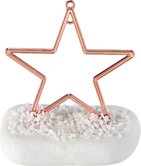 Adorex de birou Amulet Stea Rose Gold din Piatră 10x10cm 1buc