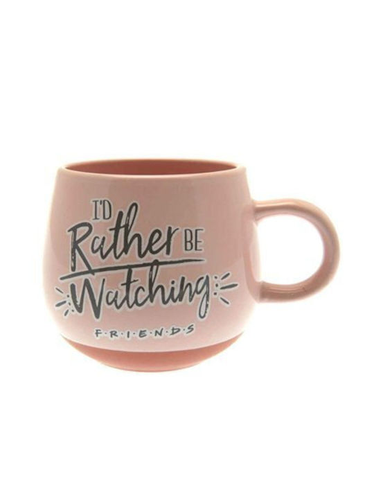 Friends Mug Ceramic Pink 370ml 1pcs