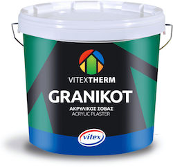 Vitex Σοβάς Ακρυλικός Σοβάς Υψηλής Ποιότητας Granikot Acrylic Flat Διάφανο 1.5mm 2000736 25kg