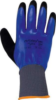 Galaxy Gloves for Work Blue Latex 1pcs