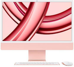 Apple iMac 24" 2023 (M3-8-core/8GB/256GB SSD/10-Core GPU/macOS) Pink Engleză Internațională