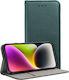 Techwave Smart Back Cover Leather Magnetic Green (Moto G73)