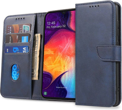 Wallet Δερμάτινο Navy Μπλε (Moto G14)