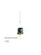 GloboStar Tallinn Hanging Planter Ceramic Green 10x10x40cm.