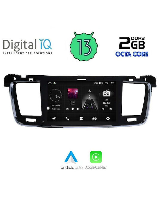 Digital IQ Ηχοσύστημα Αυτοκινήτου για Peugeot 508 2010-2015 (Bluetooth/USB/WiFi/GPS/Apple-Carplay/Android-Auto) με Οθόνη Αφής 7"