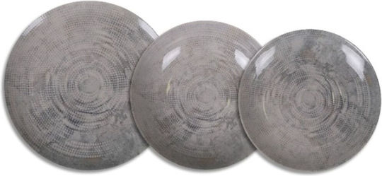 La Mediterranea Plate Shallow made of Porcelain Gray 12pcs