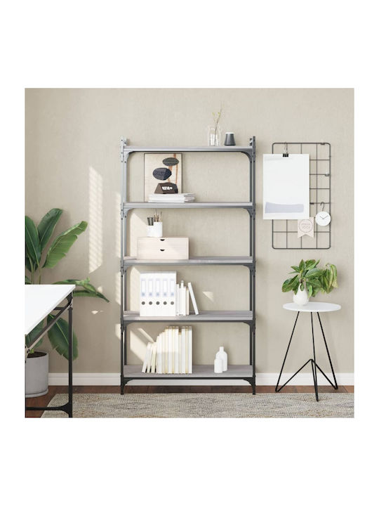 Bookcase Grey Sonoma 80x30x154cm