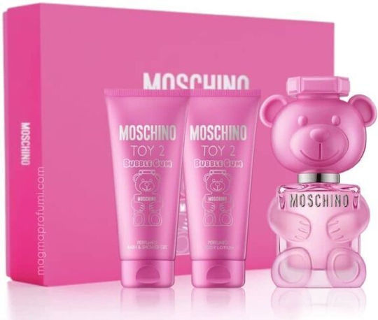 Moschino Toy 2 Bubble Gum Дамски Парфюмен Комплект с Тоалетна Вода 3 Бройки
