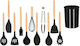 Springos Silicone Cooking Utensil Set Black 12pcs