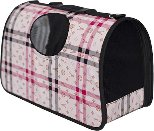 Glee Ysl Geantă de mână pentru transport câine / pisici Roz M34xL27xA19cm.