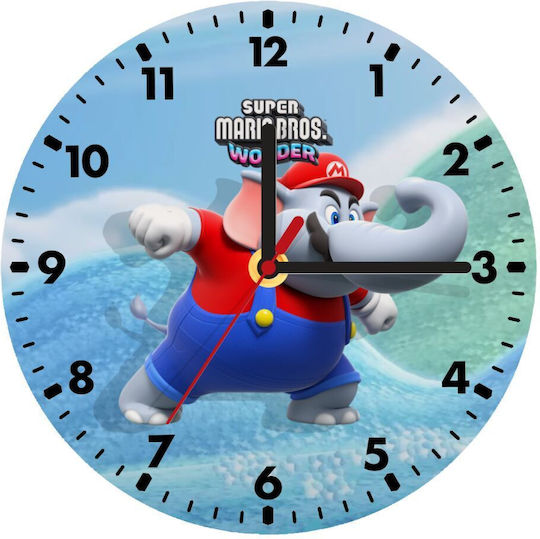 Koupakoupa Kids Wooden Wall Clock Super Mario And Friends