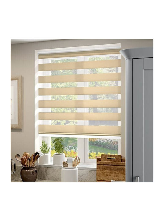 Frans Roller Blinds Partial Blackout Beige W100...