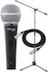 Stagg SDM-50 Bundle Δυναμικό Μικρόφωνο XLR Χειρός για Φωνητικά