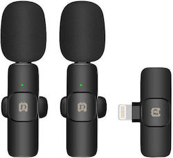 Puluz PU3150B Set Σετ Ενσύρματο Μικρόφωνο Shock Mounted
