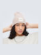 Beanie Unisex Σκούφος Πλεκτός σε Ροζ χρώμα