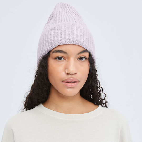 Beanie Unisex Beanie Knitted in Purple color