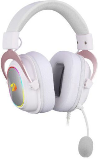 Redragon H510 Zeus-X RGB Over Ear Gaming Headset με σύνδεση USB Λευκό