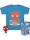 Funko Pop! Tees Marvel: Marvel - Holiday Spiderman Kind (S) Kind (S)