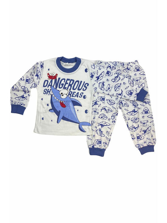 Supermini Kids Pyjamas Winter Cotton Blue