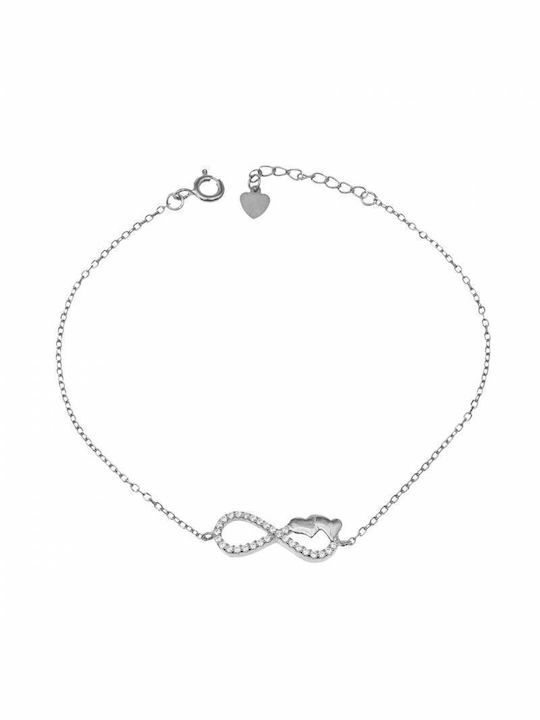 Bracelet with design Infinity made of Silver