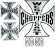 West Coast Choppers Декоративни стикери Сив