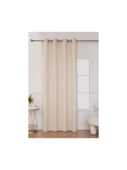Viokarpet Пердета с Копчета Бежови 140x285см