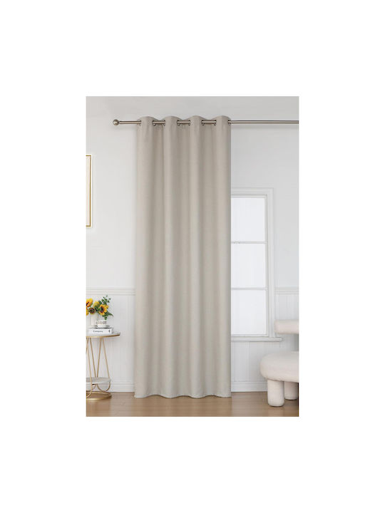 Viokarpet Перде с Копчета Бежово 140x265см