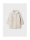 Mayoral Kids Coat Short Ecru.