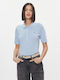 Tommy Hilfiger Women's Polo Blouse Short Sleeve Blue