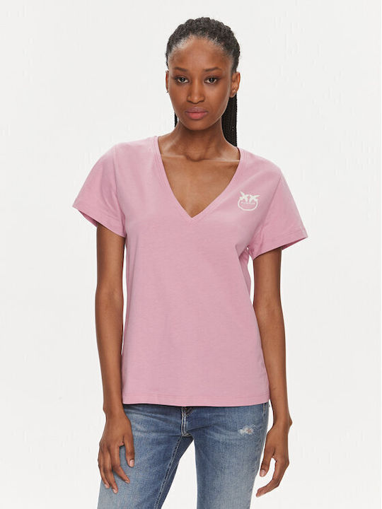 Pinko Γυναικείο T-shirt Ροζ