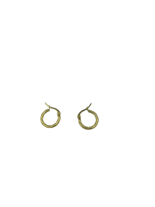 Earrings Hoops made of Steel Gold Plated