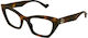 Gucci Women's Acetate Butterfly Frame Brown GG1...