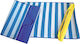 Summer Club Plastic Beach Mat Blue 180x60cm