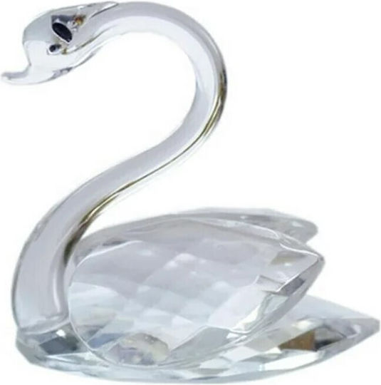 ForHome Decorativ Lebăda din Cristal 11x7.5x11cm 1buc