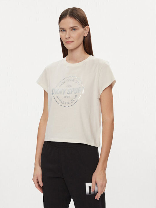 DKNY Damen Sportlich T-shirt Beige