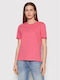 Pieces Femeie Tricou Fuchsia