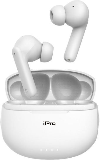 iPro TW300 In-Ear Bluetooth-Freisprecheinrichtung Kopfhörer mit Ladeetui Weiß