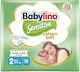 Babylino Scutece cu bandă adezivă Sensitive Cotton Soft Sensitive Nr. 2 pentru 3-6 kgkg 23buc