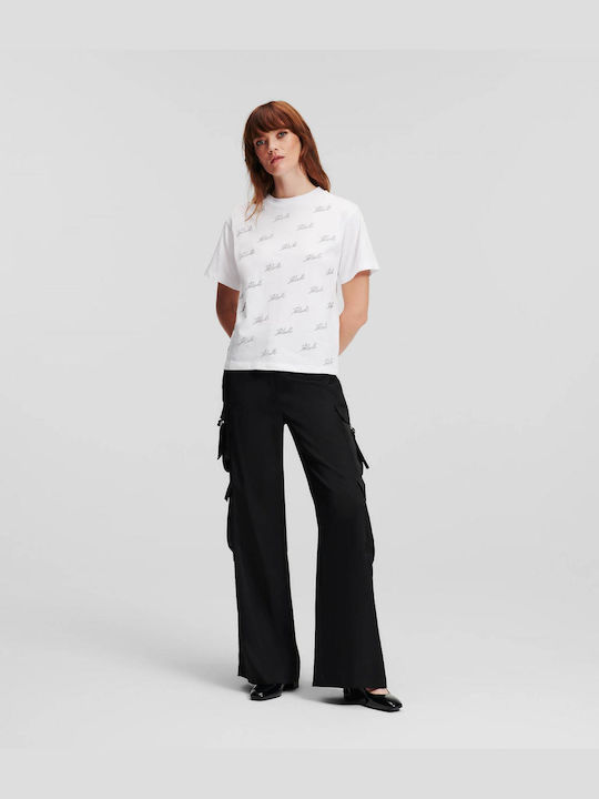 Karl Lagerfeld Women's T-shirt White 240W1704-RV5Y
