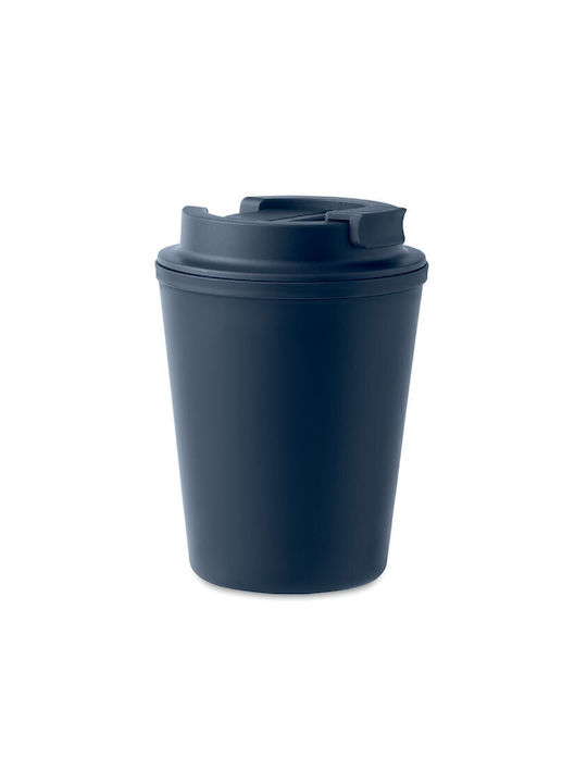 Midocean Tridus Κούπα Κεραμική με Καπάκι Μπλε 300ml