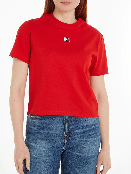 Tommy Hilfiger Γυναικείο T-shirt Red