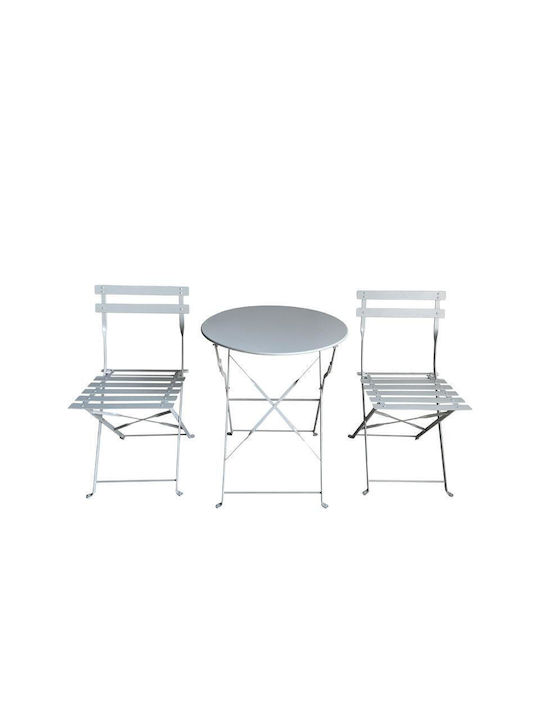 Outdoor Living Room Set Grey 3pcs