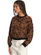 Women's Long Sleeve Sweater Tan