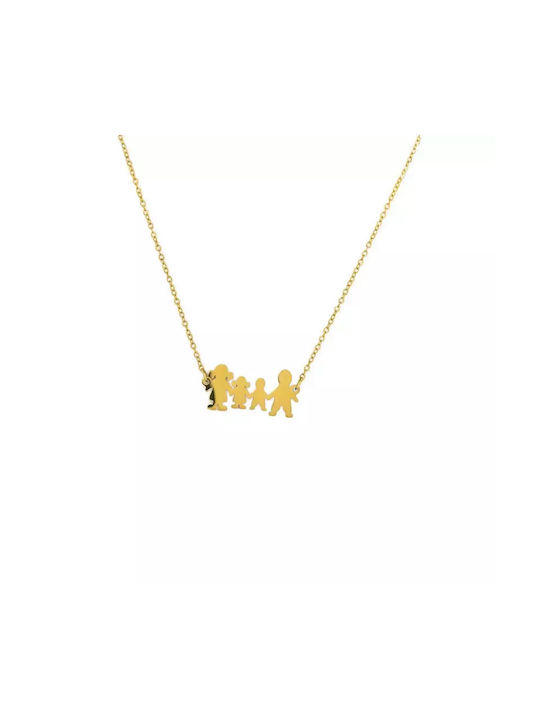 Necklace Family Gold Plated