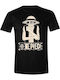 PCMerch T-shirt One Piece Μαύρο Βαμβακερό