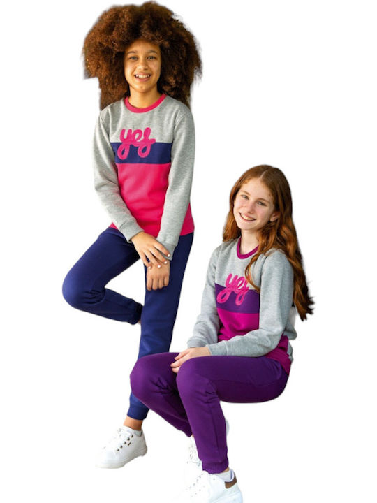 Kinder Sweatpants Set - Jogginganzug Violet 2Stück