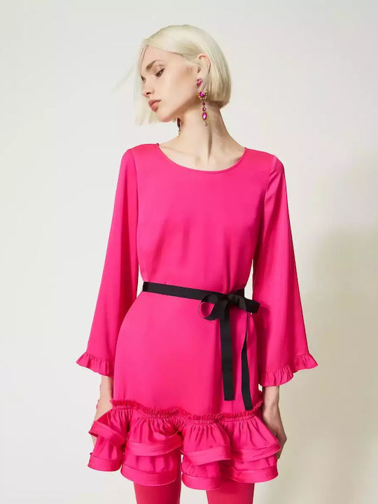 Twinset Mini Φόρεμα FUCHSIA