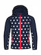 Kinder Sportjacke mit Kapuze Dark Blue