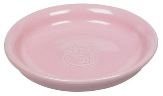 Nobby Ceramică Farfurie Mâncare pentru Câine & Pisică 100ml 14cm în Culoare Roz